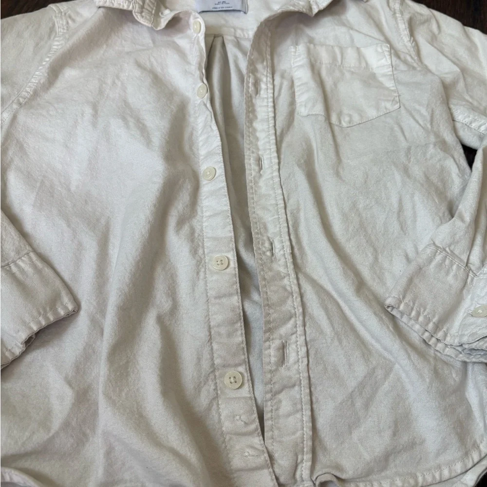 Old navy boys white button down